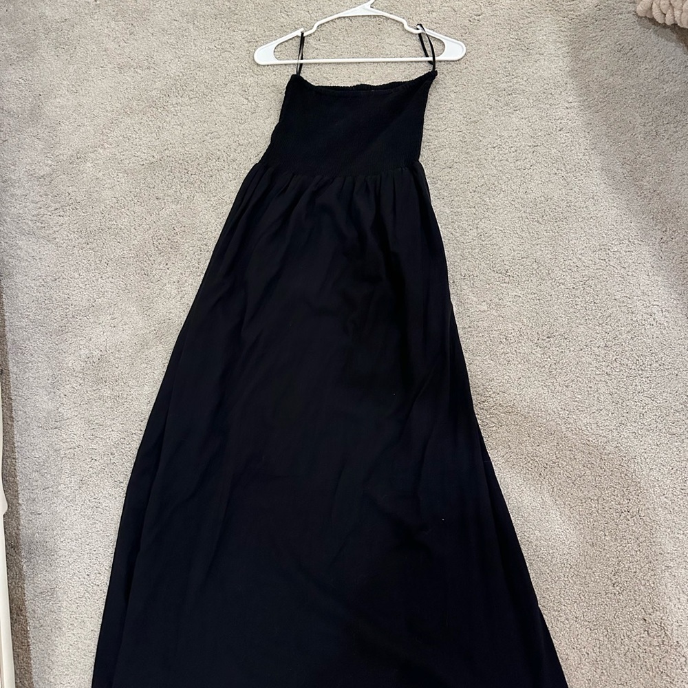 Black Strapless Beachy Dress
